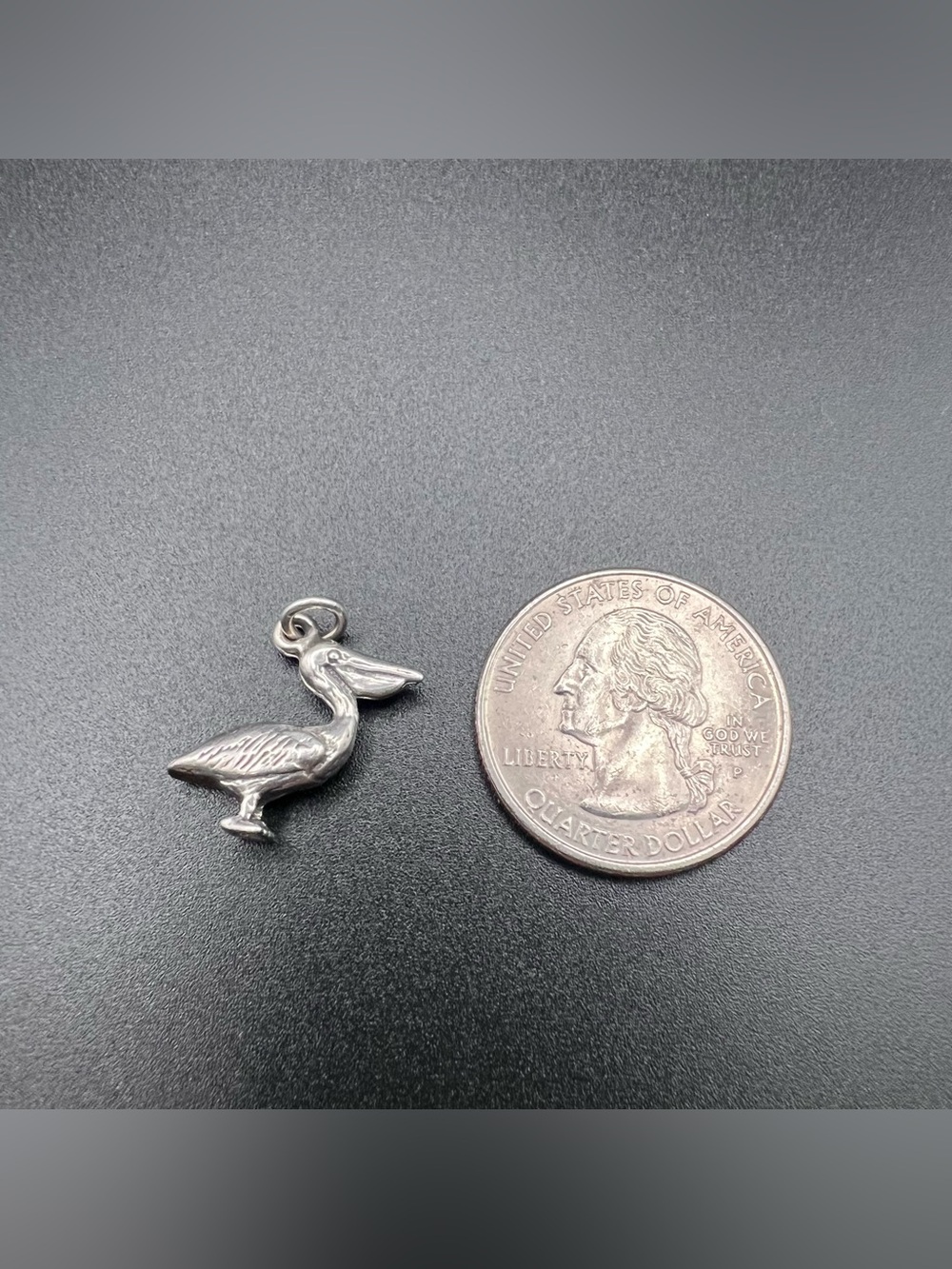 Sterling Silver Pelican Charm - Picture 4 of 4